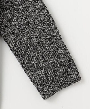 23区 【SLOW/一部店舗限定】ニットトータル ジャケット オフ×ブラック杢