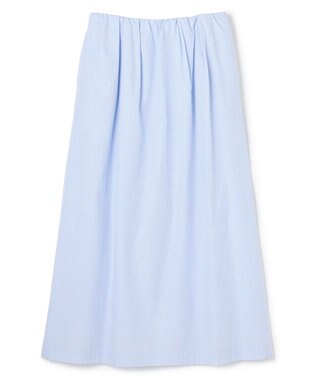 BEIGE， MALLOW / コットンタック イージーフレアスカート Sax