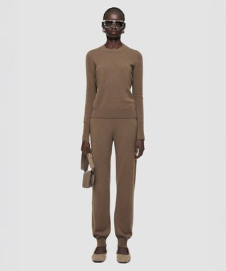  【洗える】ライトピュアカシミヤジョガーパンツ