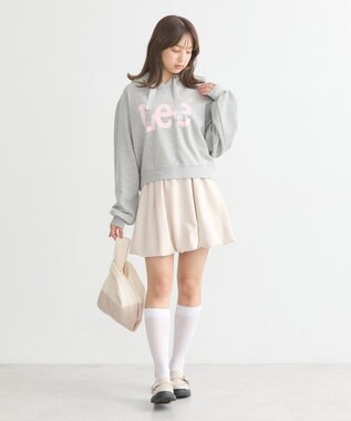 earth music&ecology Ｌｅｅ×ｅ．ｍ．ａ．ｅショート丈パーカー Gray