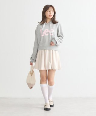 earth music&ecology Ｌｅｅ×ｅ．ｍ．ａ．ｅショート丈パーカー Gray