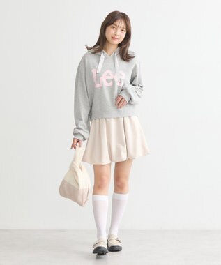 earth music&ecology Ｌｅｅ×ｅ．ｍ．ａ．ｅショート丈パーカー Gray