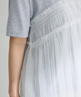 Green Parks ・ＥＬＥＮＣＡＲＥ　ＤＵＥ　チュールドッキングＴＥＥ Gray Mixture