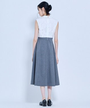 TOCCA 【星風まどかさん着用】VOILE SUCRE ドレス ライトグレー系