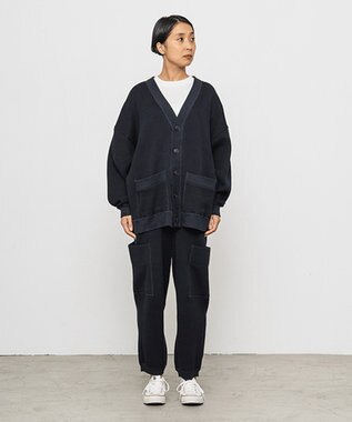 HAAG スマイルコットン SIDE POCKET PANTS パンツ ネイビー