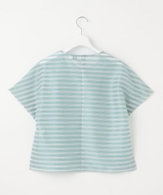 J.PRESS LADIES L シアーボーダーツイン カットソー シーブルー系1