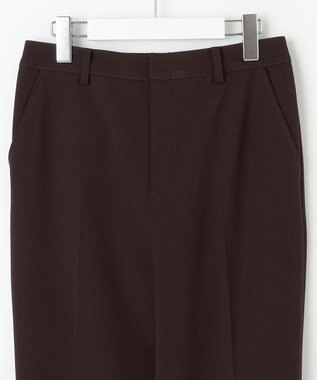 J.PRESS LADIES L 【WEB限定カラーあり・洗える】T/Rアルガンシルク テーパード パンツ ワイン系