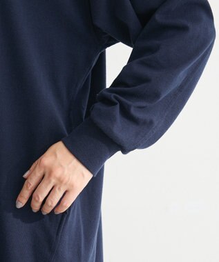 Green Parks ラガーシャツワンピース Navy