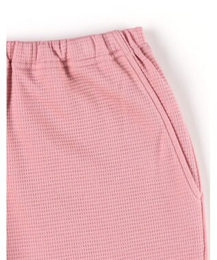 ワコール／睡眠科学 パジャマ 綿100%(本体) ワッフル素材 5分袖 半袖 5分丈 レディース YDT125 睡眠科学／ワコール ピンク