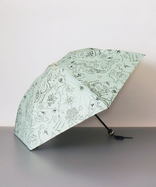 AURORA Beaurance （ビューランス） プリント晴雨兼用傘（折り畳み・ミニ傘） ミントグリーン