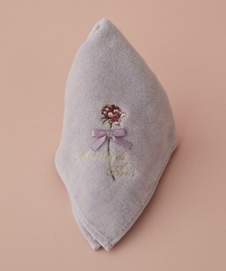 Maison de FLEUR ローズ刺繍タオルハンカチ