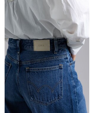 Te chichi 【EDWIN別注】ワイドデニムパンツ ブルー