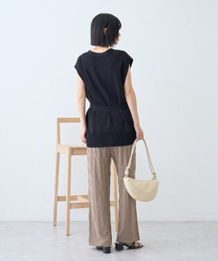 AMERICAN HOLIC 金ボタンニットジレ Black
