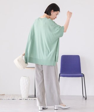 AMERICAN HOLIC 接触冷感サイドスリットニットプルオーバー Mint