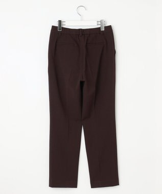 J.PRESS LADIES L 【WEB限定カラーあり・洗える】T/Rアルガンシルク テーパード パンツ ワイン系