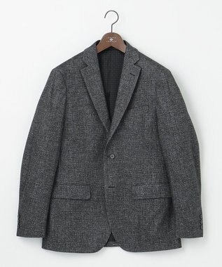 JOSEPH ABBOUD 【ストレッチ】フランネルジャージ ジャケット ブラック系