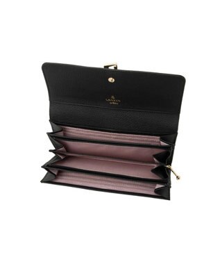 LANVIN en Bleu カルノ かぶせ長財布 ブラック