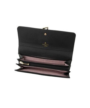 LANVIN en Bleu カルノ かぶせ長財布 ブラック