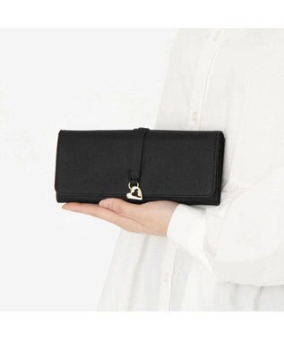 LANVIN en Bleu カルノ かぶせ長財布 ブラック