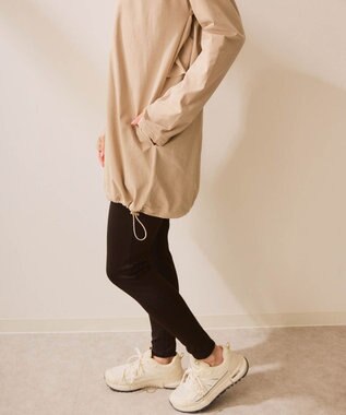 OP／FILA 【Ocean Pacific】バックフリルラッシュガード  レギンスセットウェア ベージュ