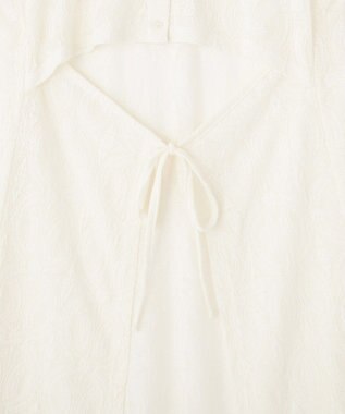 AMERICAN HOLIC レースジャガードノースリーブワンピース Ivory