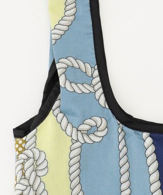 GRACE CONTINENTAL Fabricマルシェbag2 ブルー