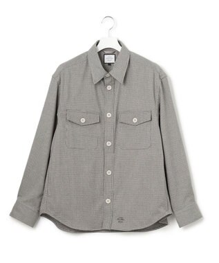 J.PRESS YORK STREET 【UNISEX】チェックストレッチCPOジャケット ブラック系3