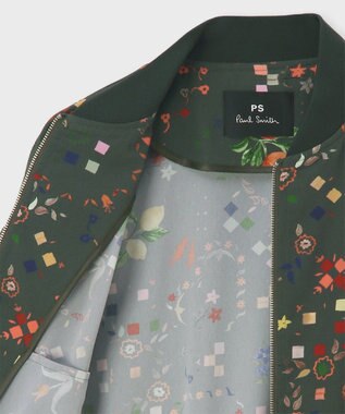 Paul Smith Keepsakeプリント ブルゾン カーキ