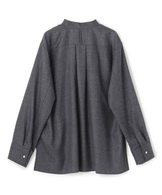 BEIGE， 【VERY NaVY12月号掲載】TERNES / ビックポケットプルオーバーウールブラウス Md.Gray