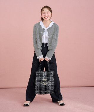 TOCCA 【百田夏菜子さん着用】【消臭】BABY SCALLOP PANTS パンツ ブラック系