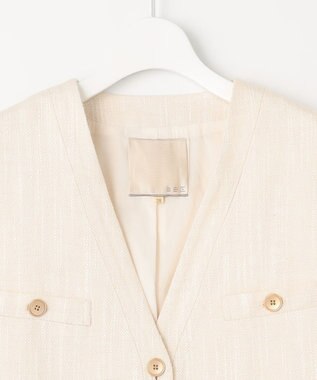 自由区 【セット可】ラミーブッチャー ショートジレ アイボリー系