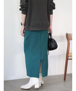 AMERICAN HOLIC エコカルット総針タイトスカート Green