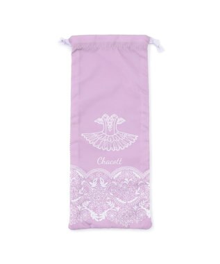 Chacott レース柄メッシュ巾着S ライラック