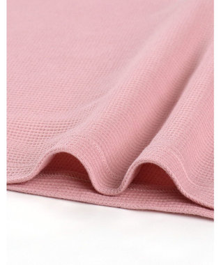 ワコール／睡眠科学 パジャマ 綿100%(本体) ワッフル素材 5分袖 半袖 5分丈 レディース YDT125 睡眠科学／ワコール ピンク