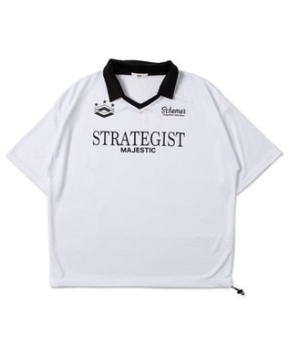 WEGO 【ユニセックス着用ITEM/MLサイズ展開】ドロストゲームシャツプルオーバー ホワイト