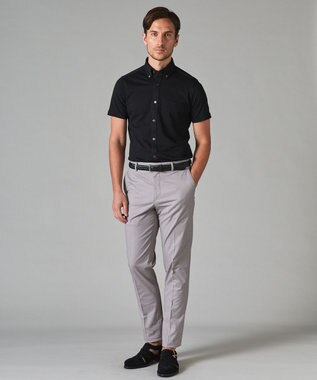 GOTAIRIKU ウエストアジャスター/折り目加工/吸汗速乾/洗える【ビジネス対応】クールマックスパンツ（24年モデル） ライトグレー系