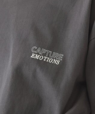 AMERICAN HOLIC NURTURING 刺繍ロゴロンT Charcoal Gray