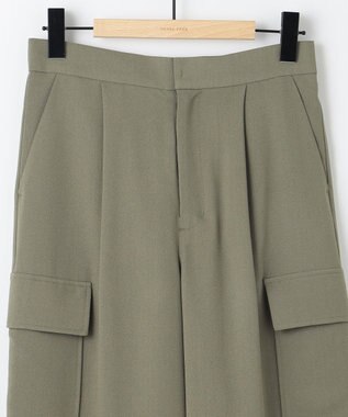 SHARE PARK LADIES サイドポケットブッチャーパンツ カーキ系