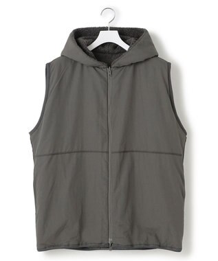 J.PRESS YORK STREET 【UNISEX】リバーシブル ボアベスト グレー系
