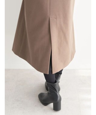 earth music&ecology Ｖネックノーカラーコート Brown