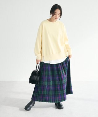 CRAFT STANDARD BOUTIQUE チェックプリーツスカート Green