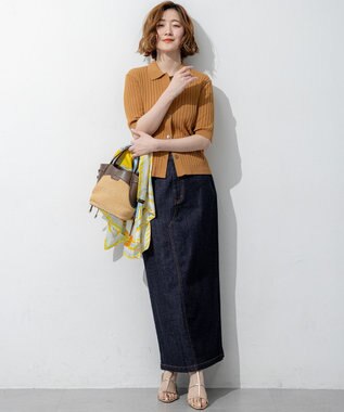 23区 【見上愛さん着用】ペーパーライクコンビ ショルダーバッグ (S) ブラウン×ベージュ