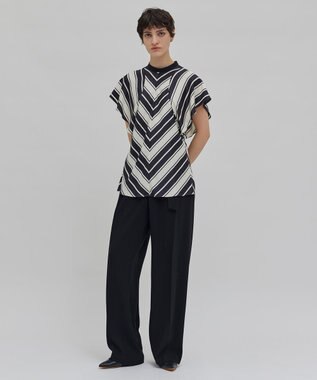 BEIGE， 【洗える】GUILLABERT / ブラウス Ecru×Black