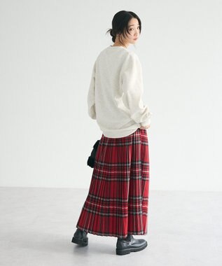 CRAFT STANDARD BOUTIQUE チェックプリーツスカート Red