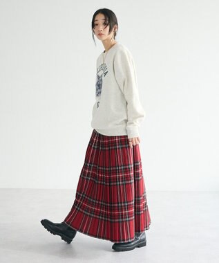 CRAFT STANDARD BOUTIQUE チェックプリーツスカート Red