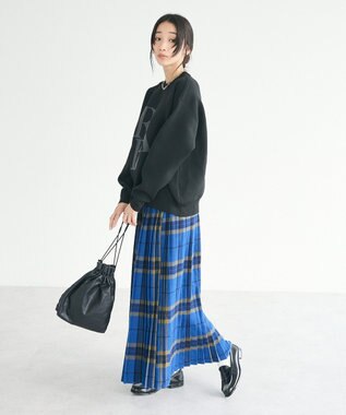 CRAFT STANDARD BOUTIQUE チェックプリーツスカート Blue