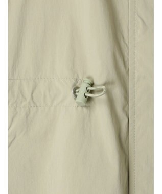 earth music&ecology テックフードロングコート Light Khaki