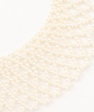 組曲 KIDS 【Fサイズ】プチパールカラー ネックレス(つけ襟) オフホワイト系