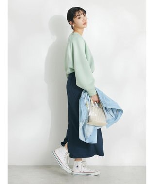 CRAFT STANDARD BOUTIQUE ジョーゼットタイトスカート Navy