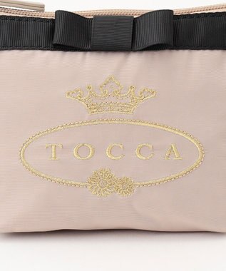 TOCCA 【WEB限定＆一部店舗限定】POINT OF RIBBON POUCH ポーチ ベージュ系